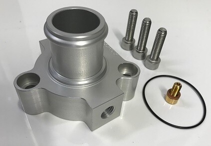 Spoox Ford Zetec Black & Silver & Mk1 Focus RS Billet Thermostat Housing (CLEAR) - Afbeelding 5 van 5