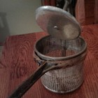 ANTIQUE 1890 SILVER & CO. NEW YORK CAST IRON HANDLES RICER PRESS U.S.A. — photo 8