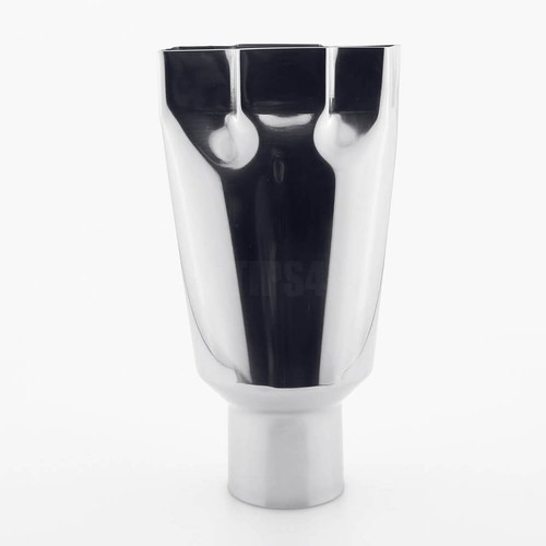 Punta de escape Chevrolet Bowtie Look acero inoxidable 304 entrada 2,25" salida 4,6"x1,7" - Imagen 5 de 6