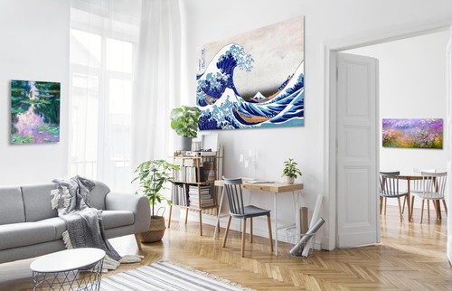 WC Piguenit, An Australian Fjord, 1901, Lustre Canvas Print, A3 Size - Picture 5 of 10