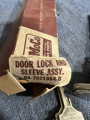 1941-48 Ford Deluxe Super NOS Door Lock Cylinder Set #0A-7021984-B