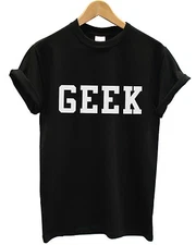 Geek T Shirt Nerd Boffin Dork College School Leavers Indie Urban Hipster Apparel
