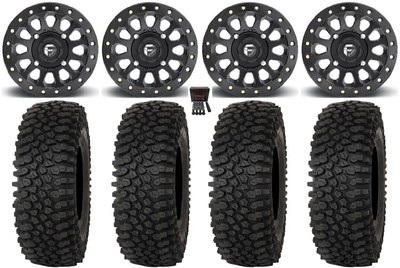 Fuel Vector Beadlock 15'' Wheels Bk 33'' Roctane STX Tires Can-Am Maverick X3