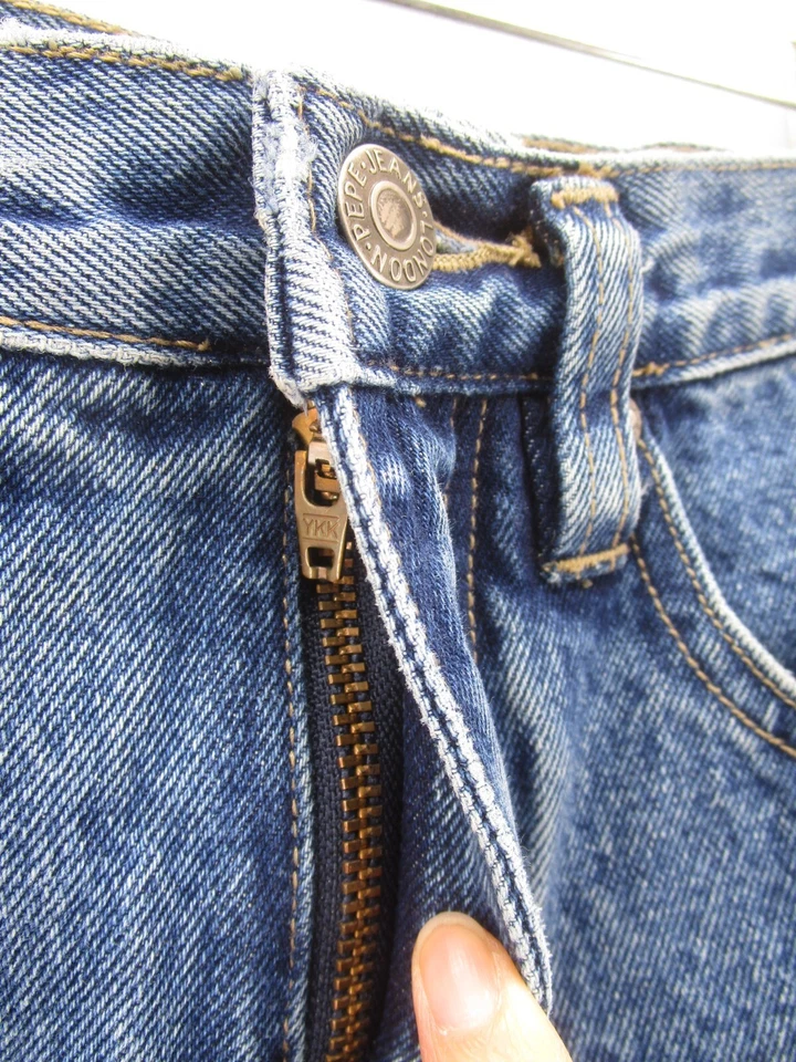 Pantalones de mezclilla vintage Pepe Jeans para niños 8 azules holgados sueltos hip hop grunge 24X24 * Foto 2 de 4