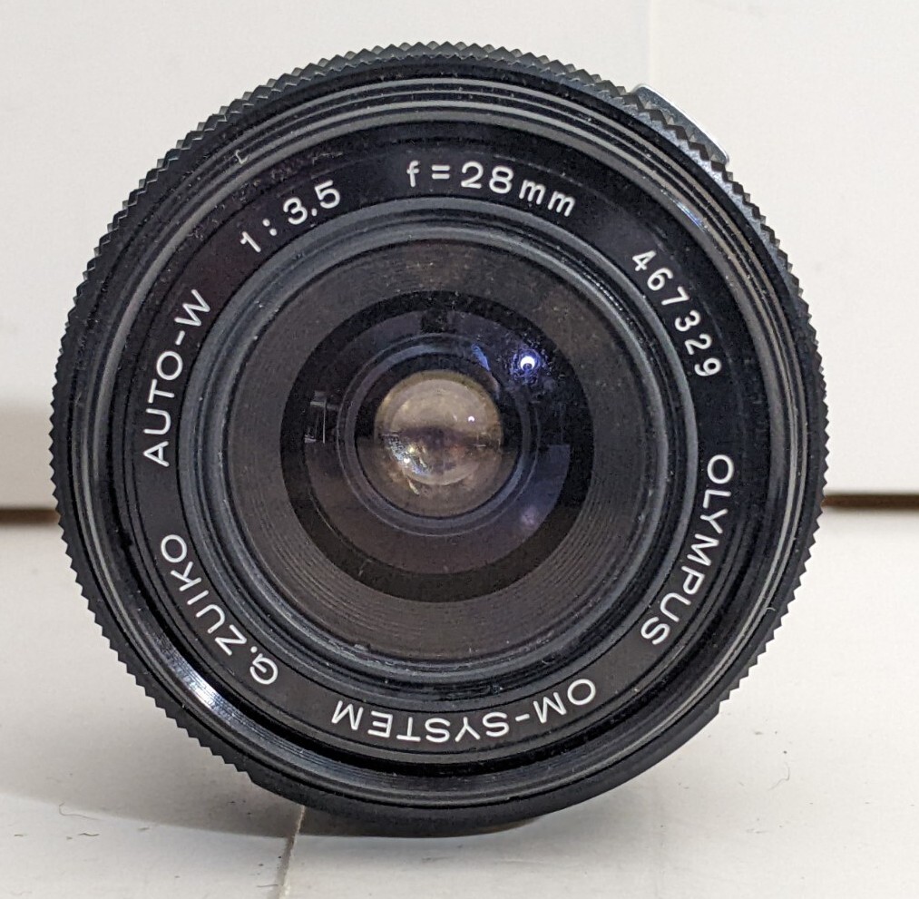 レンズ(単焦点) OLYMPUS - OLYMPUS G. Zuiko Auto-W 28mm f/3.5 #1148 Olympus OM-System G. Zuiko Auto-W 28mm f/3.5 Lens For OM