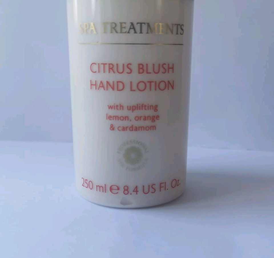 Champneys Spa Citrus Blush Hand Lotion Uplifting Lemon Orange Cardamon