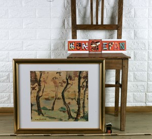 DUMITRU-DEM-IORDACHE-1905-1982-Romania-Watercolour-Painting-Landscape-Expressive