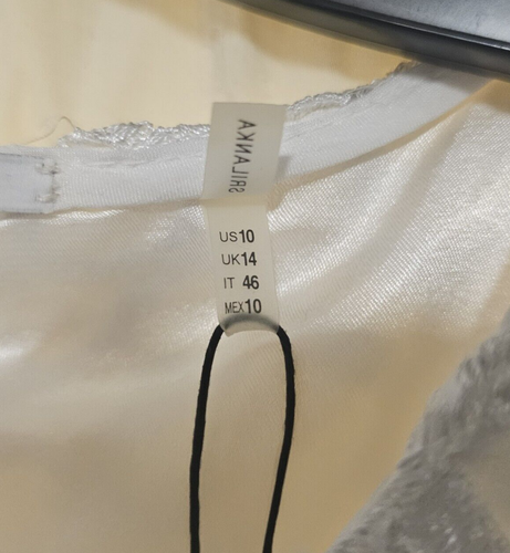 NEW SZ 10 T TAHARI CARRERA WHITE ZIP FRONT EMBROIDERED A-LINE DRESS, NWTS $178 - Picture 5 of 15