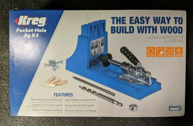 NEW Kreg Jig K4 Pocket Hole System Woodworking Tool System Kit