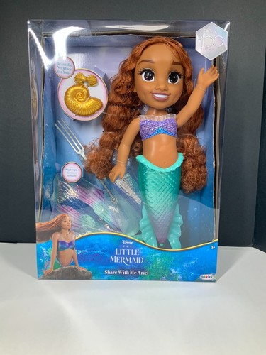 Muñeca Ariel Princesa Disney Comparte Conmigo con Saltamontes y Collar Para Niños - Imagen 11 de 11