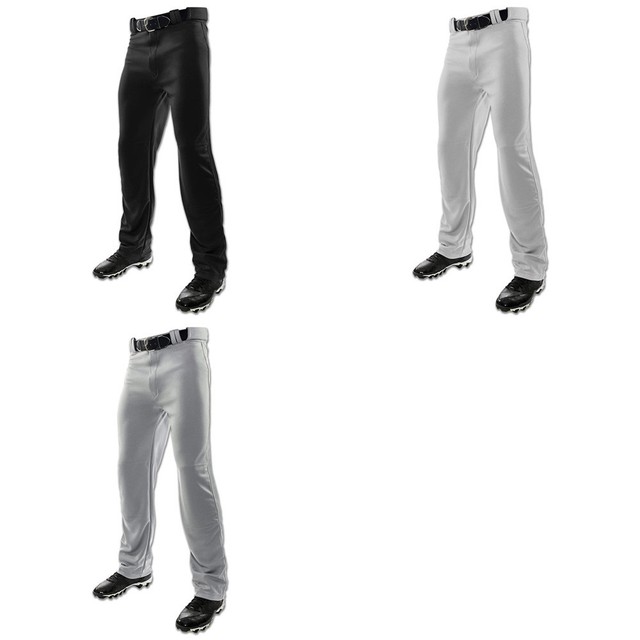 Champro Baseball Pant MVP Open Bottom Softball Relaxed Fit Hemmed Adult