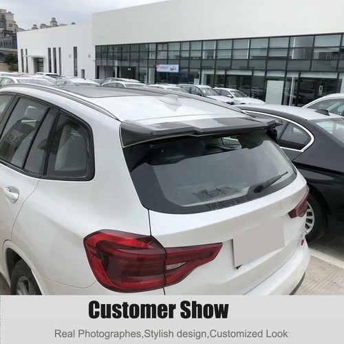 Fit For BMW X3 G01 M40i 2018-2021 Real Carbon Rear Roof Window Spoiler Top Wing - Foto 4 di 13