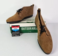 NIB Outdorables By Daniel Green Women 12M Albany Khaki Bootie Shoes Made In USA