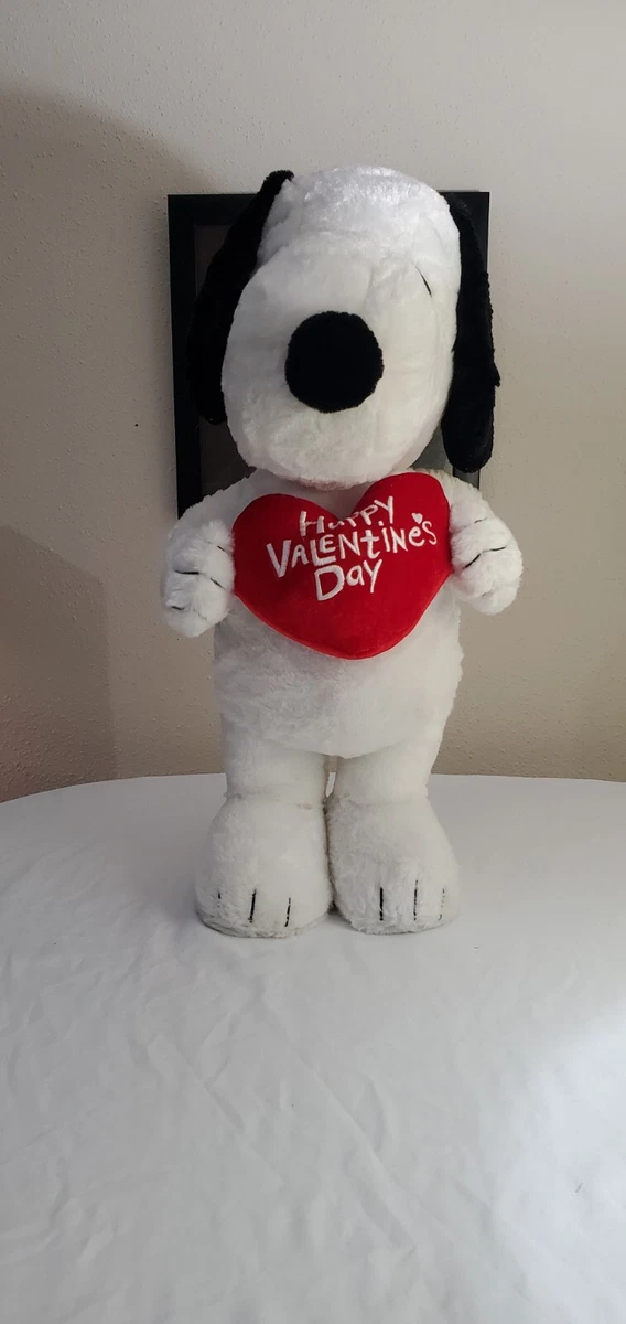 PEANUTS SNOOPY Heart Happy Valentines Day Plush Stuffed Animal Decoration 22