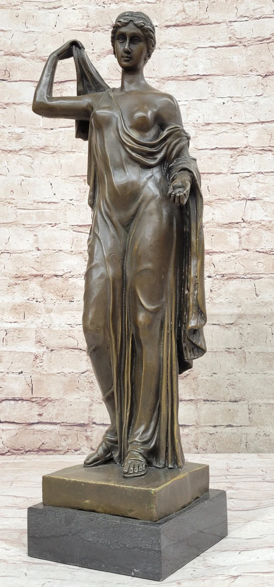 Bronze Elegant standing Female Woman Greek Roman Classical Statue  Decorative Art | eBay