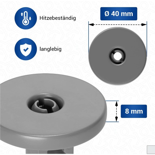 Ruedas de cesta inferior para lavavajillas 4/8X para Zanussi AEG Electrolux Tricity Bendix U - Imagen 6 de 16