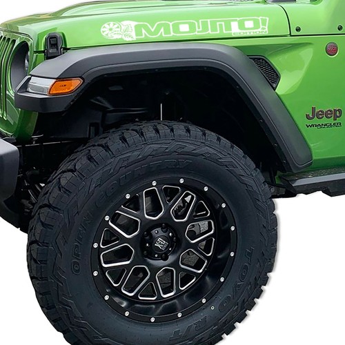 Mojito Edition Side Hood Vinyl Decal Pair for WRANGLER JL JLU JK JKU JT - Picture 6 of 8