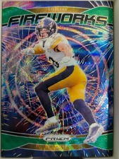 2024 Panini Prizm - Fireworks T.J. Watt #15 Green Wave Prizm