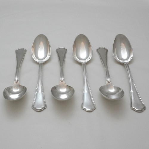 CONTOURS Design Ercuis French Silver Service Cutlery 36 Piece Set - Six Settings - Picture 8 of 9