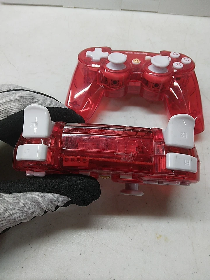 (2x) Rock Candy Wireless Playstation 3 PS3 Controllers Tested Works Red - Image 4 of 4