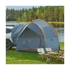 JOYTUTUS SUV Tent for Camping with Rainfly, Double Door Design Car Tent with ...