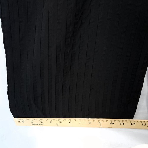 Everlane Ribbed Jumpsuit Size 10 Cropped Wide Leg V-Neck Black Zip - Picture 11 of 13