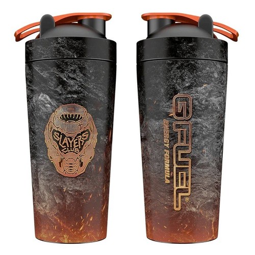 G Fuel Doom Eternal Doomguy Slayers Club Tall Metal Shaker Cup Mixer 24 oz - Picture 3 of 3