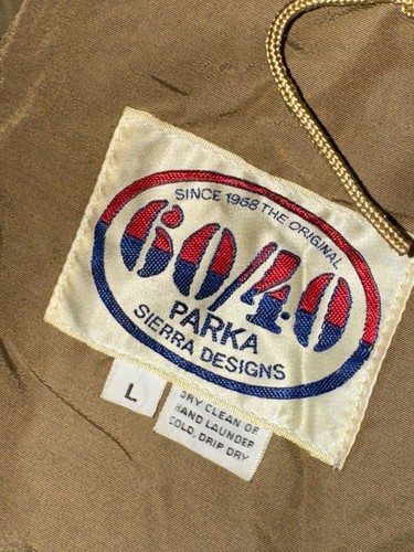 Rare! Vintage Sierra Designs Brown DOWN 60/40 Mountain Parka USA Made Sz Large # - Picture 13 of 13