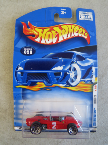 SEALED MOC 2000 HOT WHEELS 2001 1ST EDITIONS FERRARI 156 DIE CAST CAR MATTEL