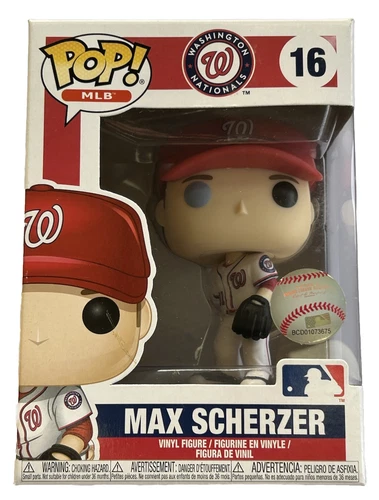 Funko MLB Pop Vinyl - MAX SCHERZER Washington Nationals #16 (2018 Release)