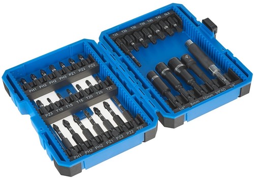 Punte avvitatore a percussione 33 pezzi bit box set bit set bit - Foto 4 di 6