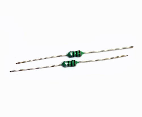 50pc Axial Lead Fixed Inductor / RF Coil Choke AL0410 8.2uH K ±10% 10x4mm Taiwan - 第 1/2 張圖片