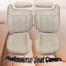 Fits 2002 Cadillac Escalade Replacement Leather Seat Covers Armrest Shale Tan