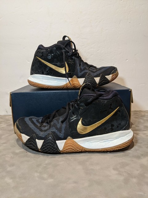 kyrie 4 gold and black