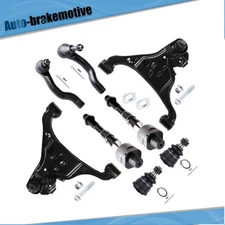8Pcs Front Lower Control Arm & Ball Joint Tie Rod For 2005-2016 Nissan Frontier