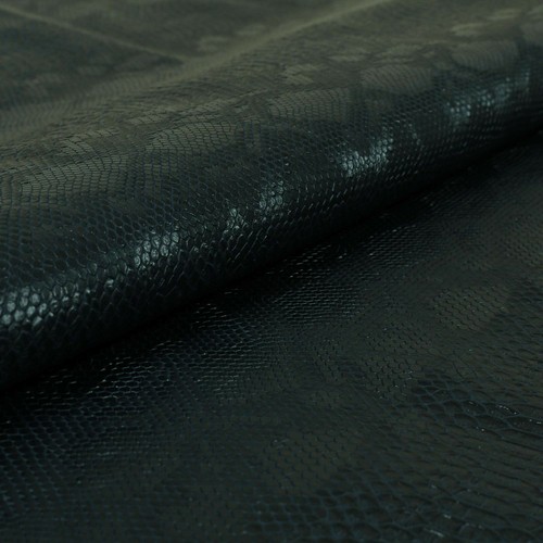 Fire Treated Textured Snake Skin Vinyl Faux Leather Fabric For Upholstery Craft - Picture 24 of 36