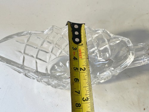 VINTAGE ART DECO PATTERNED GLASS SAUCE GRAVY BOAT BOWL WITH SPILL DISH PLATE - Picture 14 of 16