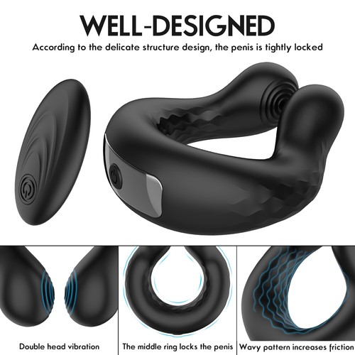 Electric Penis Stretcher Enhancer Ball Scrotum Ring Delay Ejaculation for Male - Picture 2 of 8