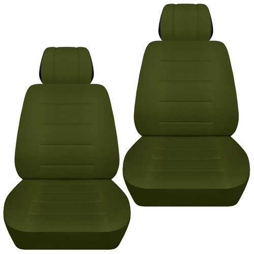 Juego de fundas de asiento de coche delanteras para Dodge Challenger 2008 a 2021 buen color - Imagen 21 de 21