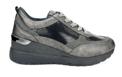 TIGLIO 6115 ANTHRAZIT RAMBLAS DAMENSCHUHE SNEAKERS SCHNÜRSENKEL UND REISSVERSCHLUSS
