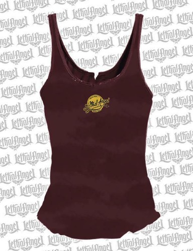 Camiseta sin mangas Lethal Angel Roadhouse Bull Skull Motociclista Salvaje Libre con cordones LA20595 - Imagen 2 de 4