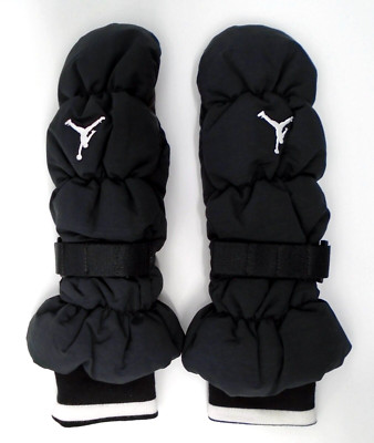 Nike Jordan Mittens Insulated Women's M/L Black/Sail Cold Weather
