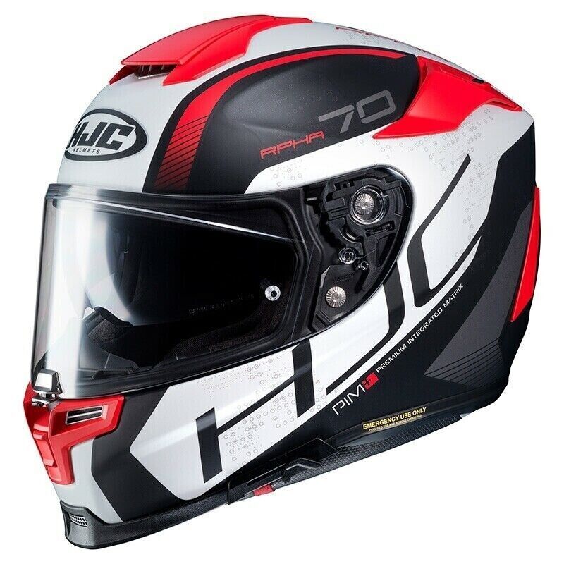 Casco integrale HJC RPHA 70 VIAS Bianco Rosso