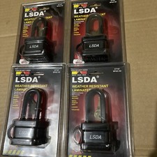 Brand New-LSDA Weather Resistant Laminated Steel Commercial Padlock WP42C KD