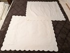 Vintage(1pr) Ralph Lauren White Standard Pillow Shams Scalloped Edge 100% Cotton