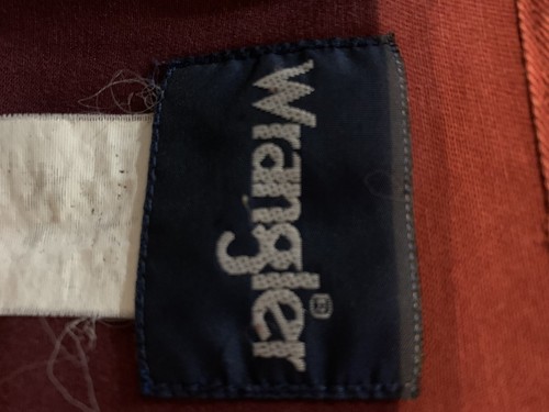 Vintage Wrangler Pearl Snap Shirt Western Cowboy Large Maroon Shirt - Picture 5 of 7