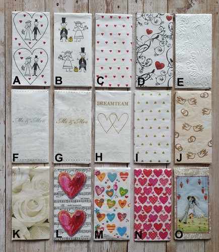 30 Taschentücher für Freudentränen, Hochzeit, individuell, 15 Motive, 28 Farben - Bild 3 von 6