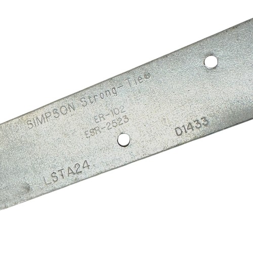 Simpson Strong-Tie LSTA24 Strap Tie 24 in ER-102 ESR-2523, 17 Pcs - Picture 3 of 6