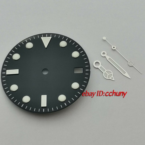 29 mm esfera de reloj estéril manecillas ajuste ETA 2836 2824, NH35,8215 821A DG2813 3804 - Imagen 4 de 14