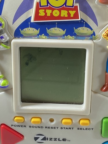 Disney Pixar Toy Story Buzz & Woody LCD Handheld Electronic Toy Game Works Read - Picture 10 of 10